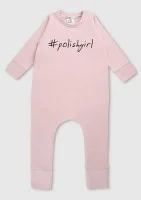 Powder pink long sleeved romper 