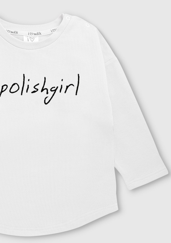 Bluza dziecięca "polishgirl" Biała