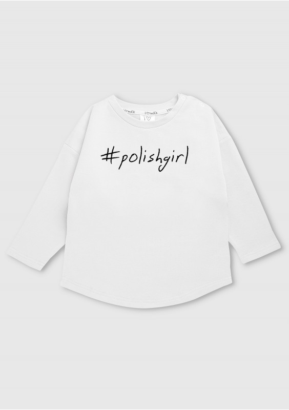 Bluza dziecięca "polishgirl" Biała
