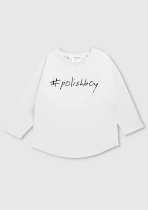 Bluza dziecięca "polishboy" Biała