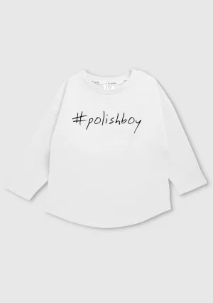 White kids sweatshirt "polishboy"
