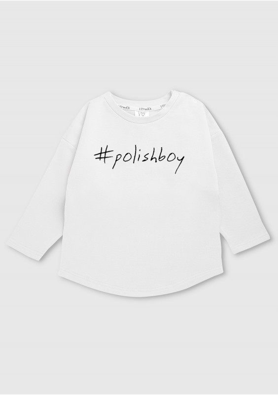 Bluza dziecięca "polishboy" Biała