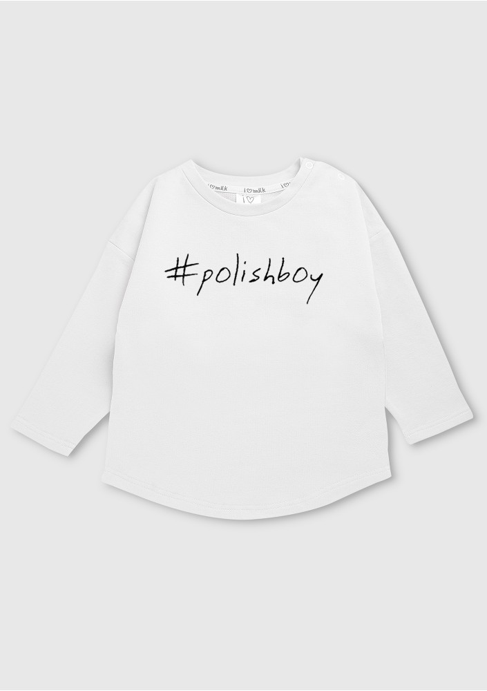 Bluza dziecięca "polishboy" Biała