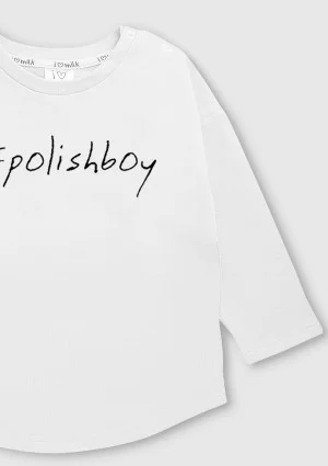 White kids sweatshirt "polishboy"