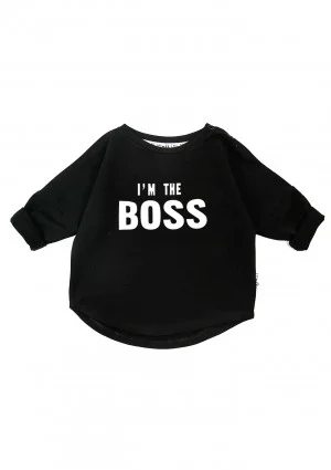 Black kids sweatshirt "I'm the boss"