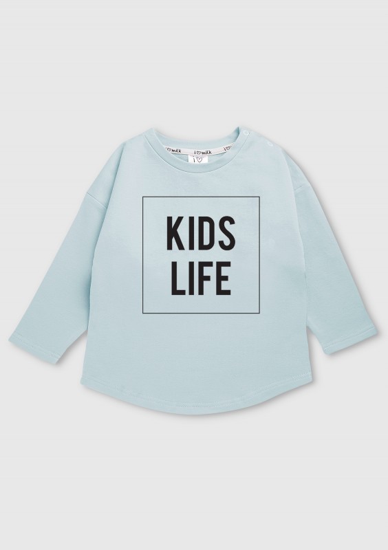 Bluza dziecięca "kids life" Błękitna