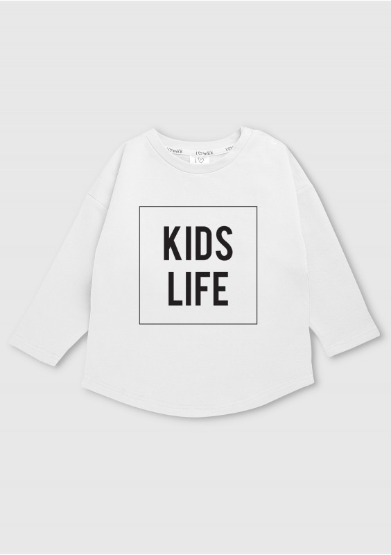 Bluza dziecięca "kids life" Biała