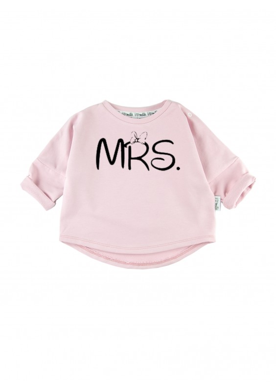 Bluza dziecięca "mrs" Pudrowy Róż