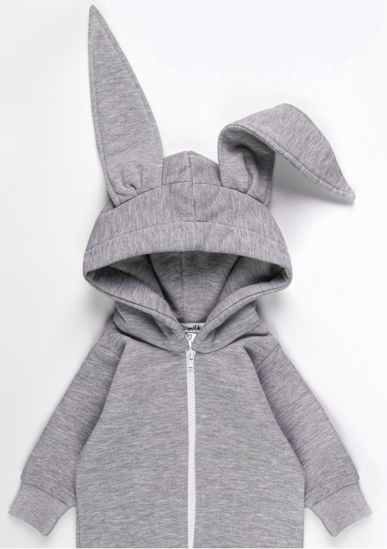 Onesie dziecięce rabbit Szary Melanż