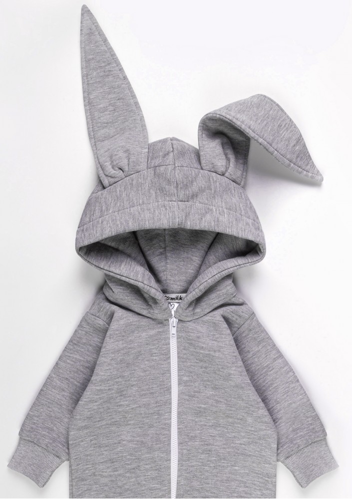 Onesie dziecięce rabbit Szary Melanż