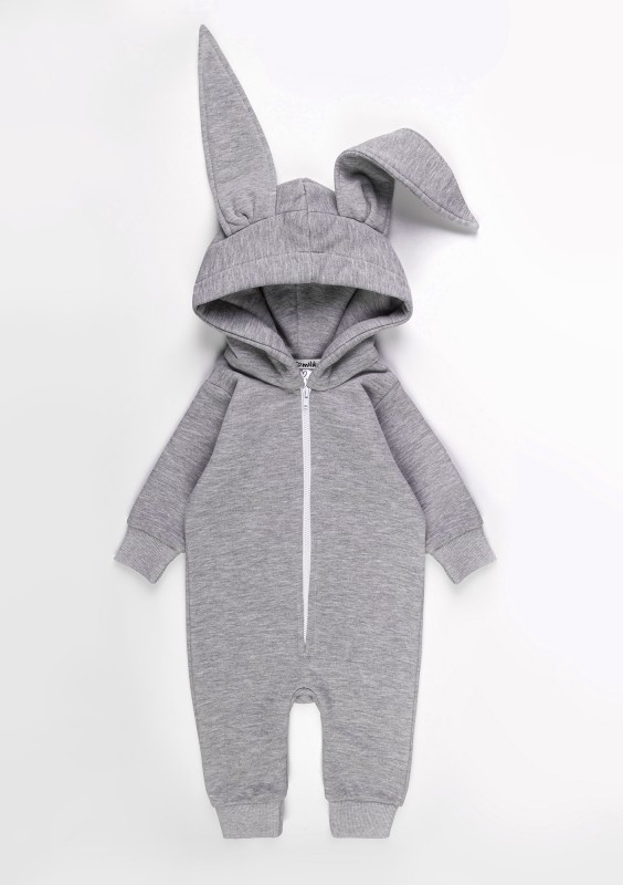 Onesie dziecięce rabbit Szary Melanż