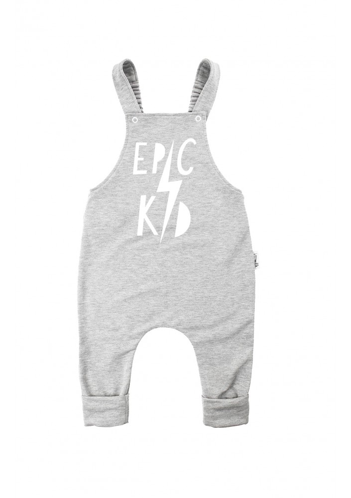 Melange grey dungarees "epic kid"