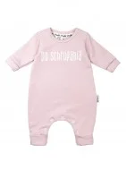 Powder pink long sleeved romper 
