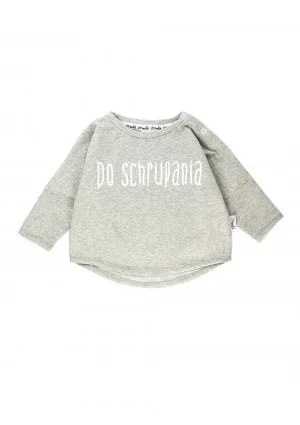 Melange grey kids sweatshirt "do schrupania"