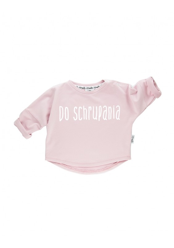 Bluza dziecięca "do schrupania" Pudrowy Róż