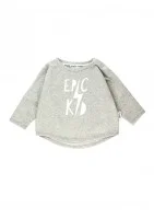 Melange grey kids sweatshirt 