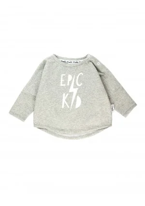 Melange grey kids sweatshirt "epic kid"