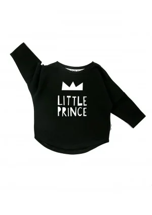 Black kids sweatshirt "little prince"