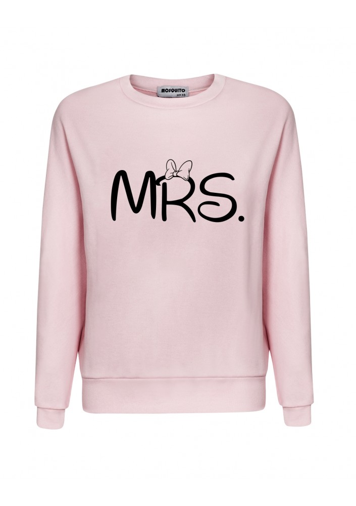 Powder pink sweatshirt "mrs"