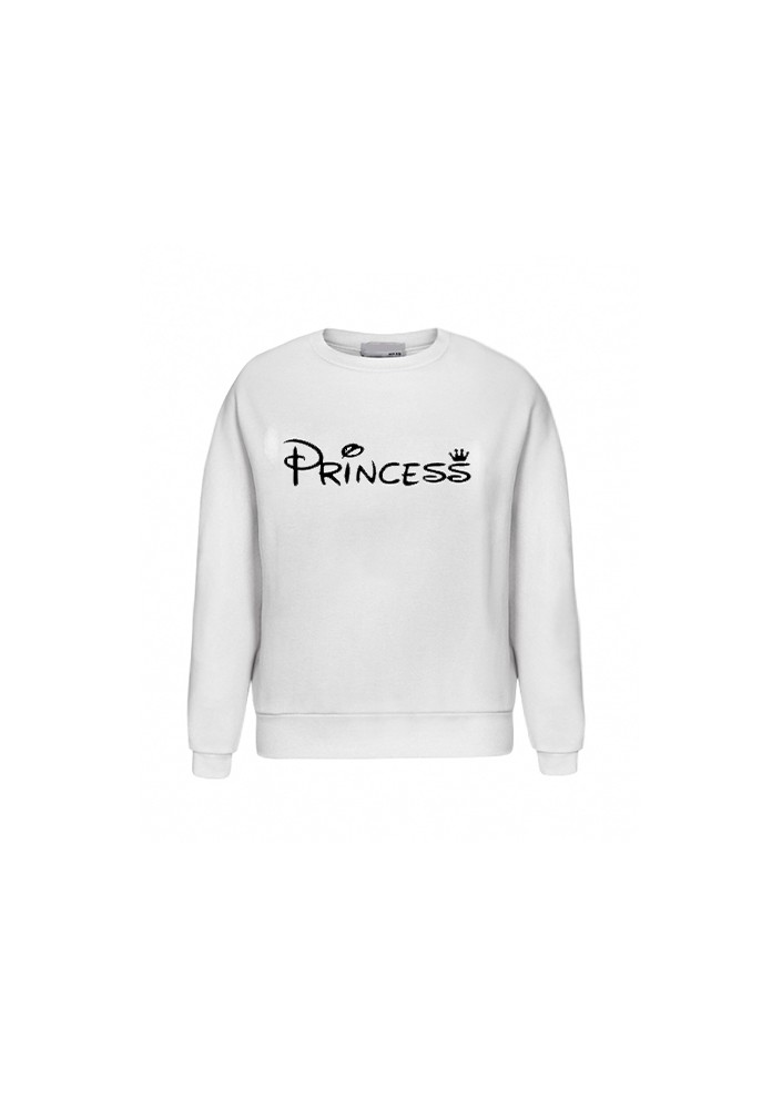 White sweatshirt "princess"