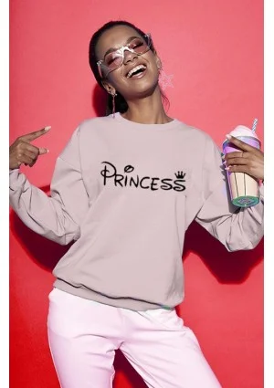 Powder pink sweatshirt "princess"
