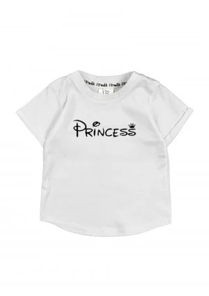 T-shirt dziecięcy "princess" Biały