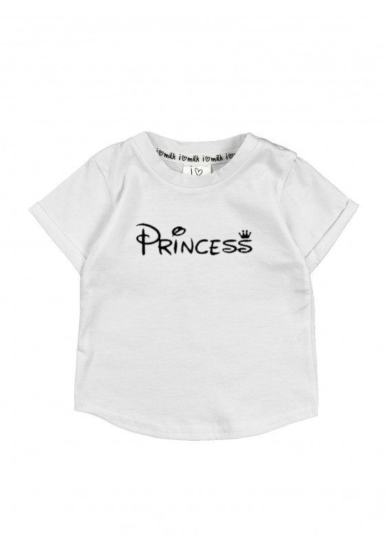 T-shirt dziecięcy "princess" Biały