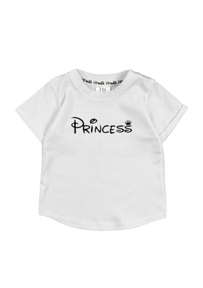 T-shirt dziecięcy "princess" Biały