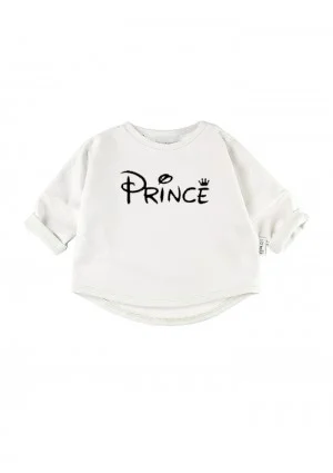 White kids sweatshirt "prince"