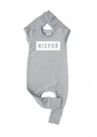 Melange grey kids romper ,,nicpoń