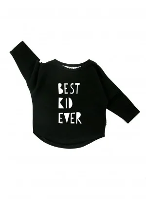 Bluza dziecięca "best kid ever" Czarna
