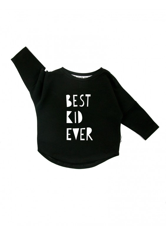Black kids sweatshirt "best kid ever"
