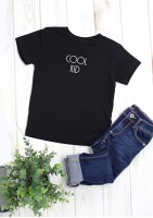 T-shirt dziecięcy "cool kid" Czarny