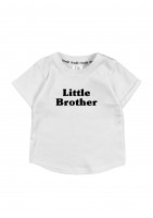T-shirt dziecięcy "little brother" Biały