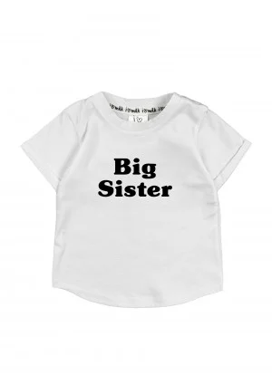 T-shirt dziecięcy "big sister" Biały