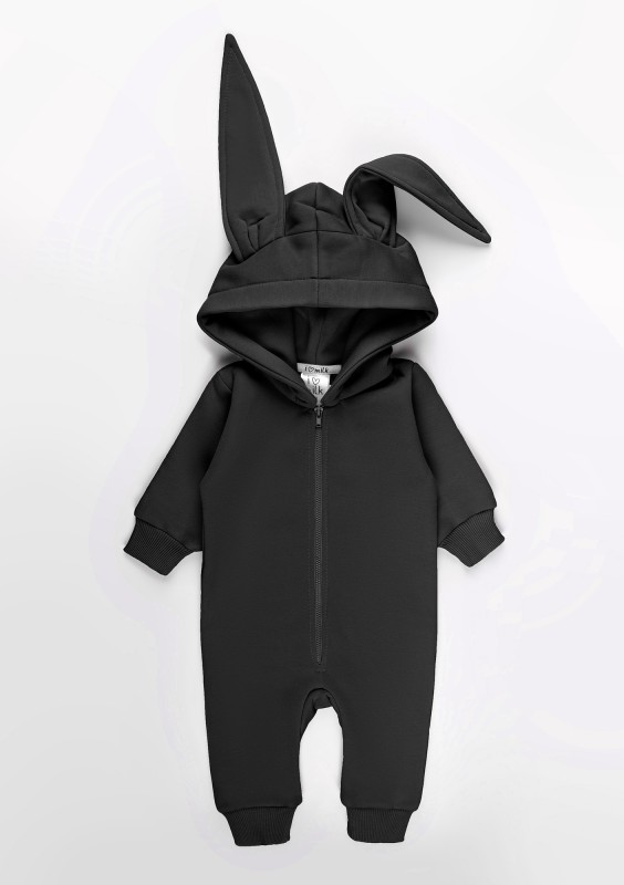 Onesie dziecięce rabbit Czarny