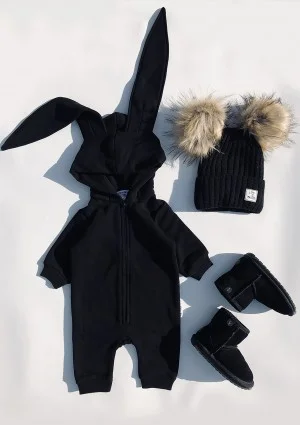 Black onesie rabbit
