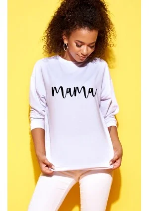 Bluza damska "mama" Biała