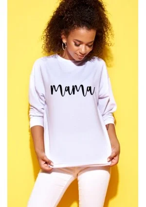 White Sweatshirt "mama"