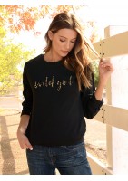 Bluza damska "wild girl" Czarna