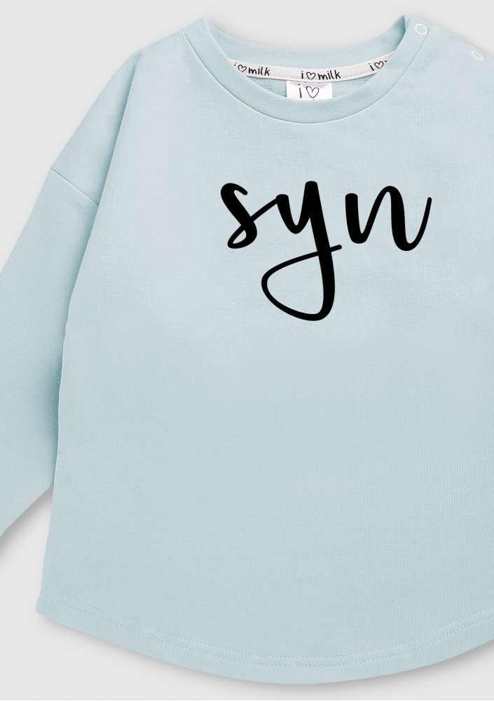 Bluza dziecięca "syn" Błękitna