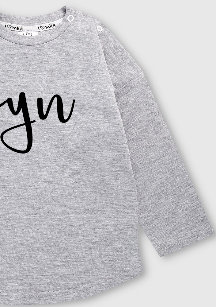 Melange Grey kids Sweatshirt "syn"