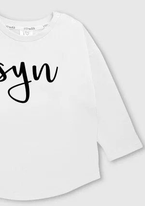Bluza dziecięca "syn" Biała