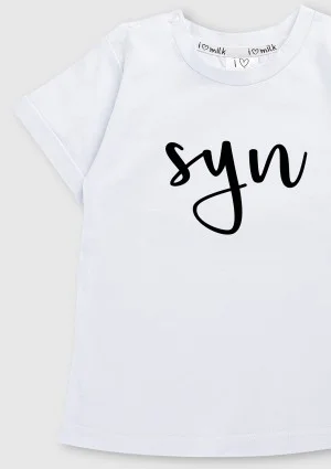 T-shirt dziecięcy ,,syn" Biały