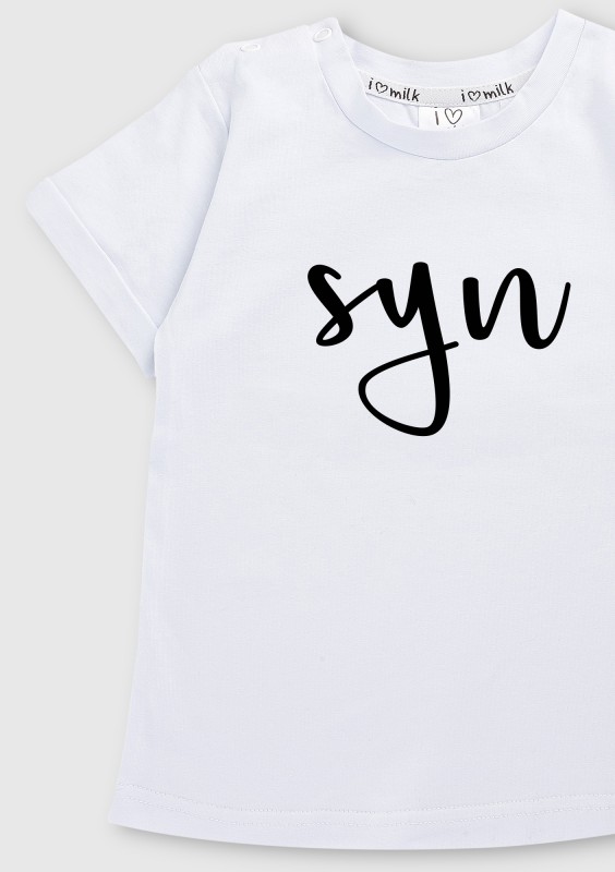 T-shirt dziecięcy ,,syn" Biały