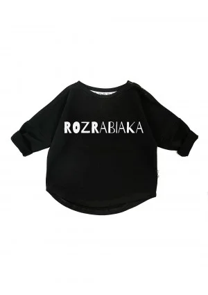 Black kid's "rozrabiaka" sweatshirt