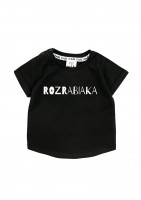 T-shirt dziecięcy "rozrabiaka" Czarny