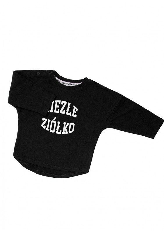 Black kids sweatshirt "niezłe ziółko"