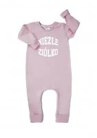 Powder pink long sleeved romper 