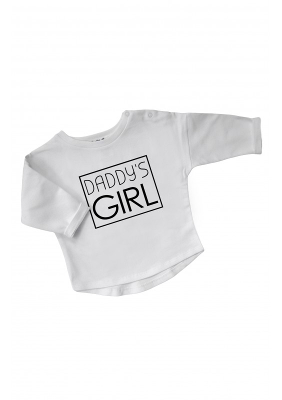 Bluza dziecięca "daddy's girl" Biała